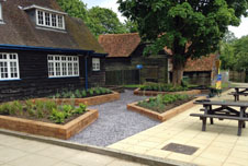 Entrance to Verulamium Park after the makeover