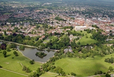 Birds eye view of St Albans