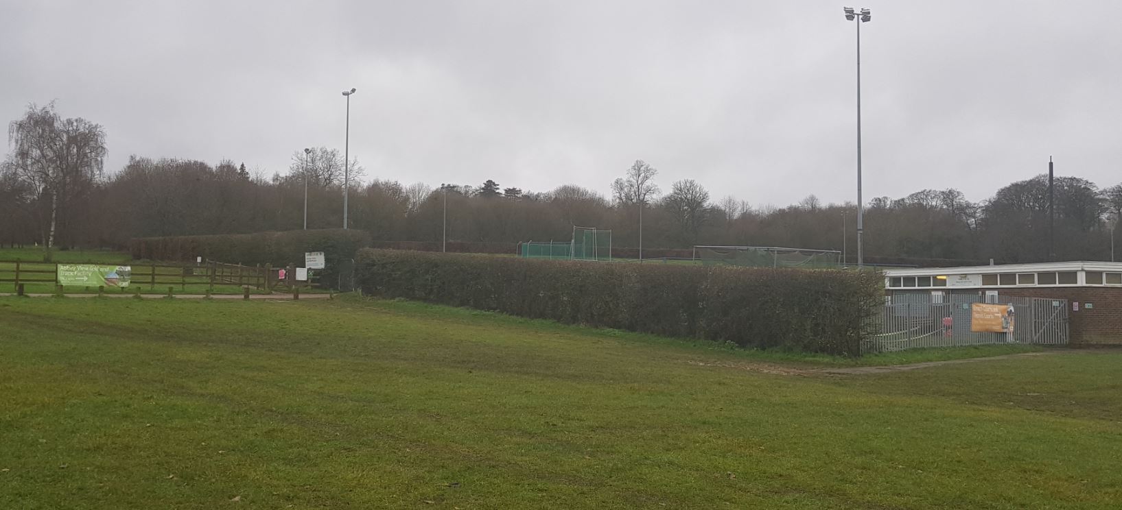 The area earmarked for new tennis courts