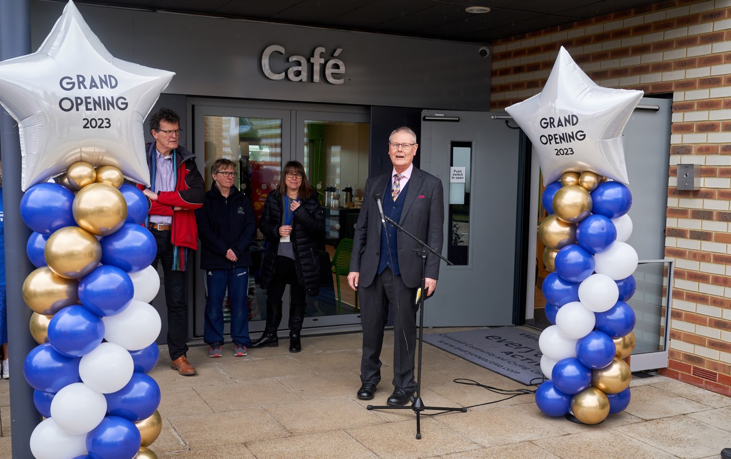 The official opening of the Cottonmill Community and Cycling Centre