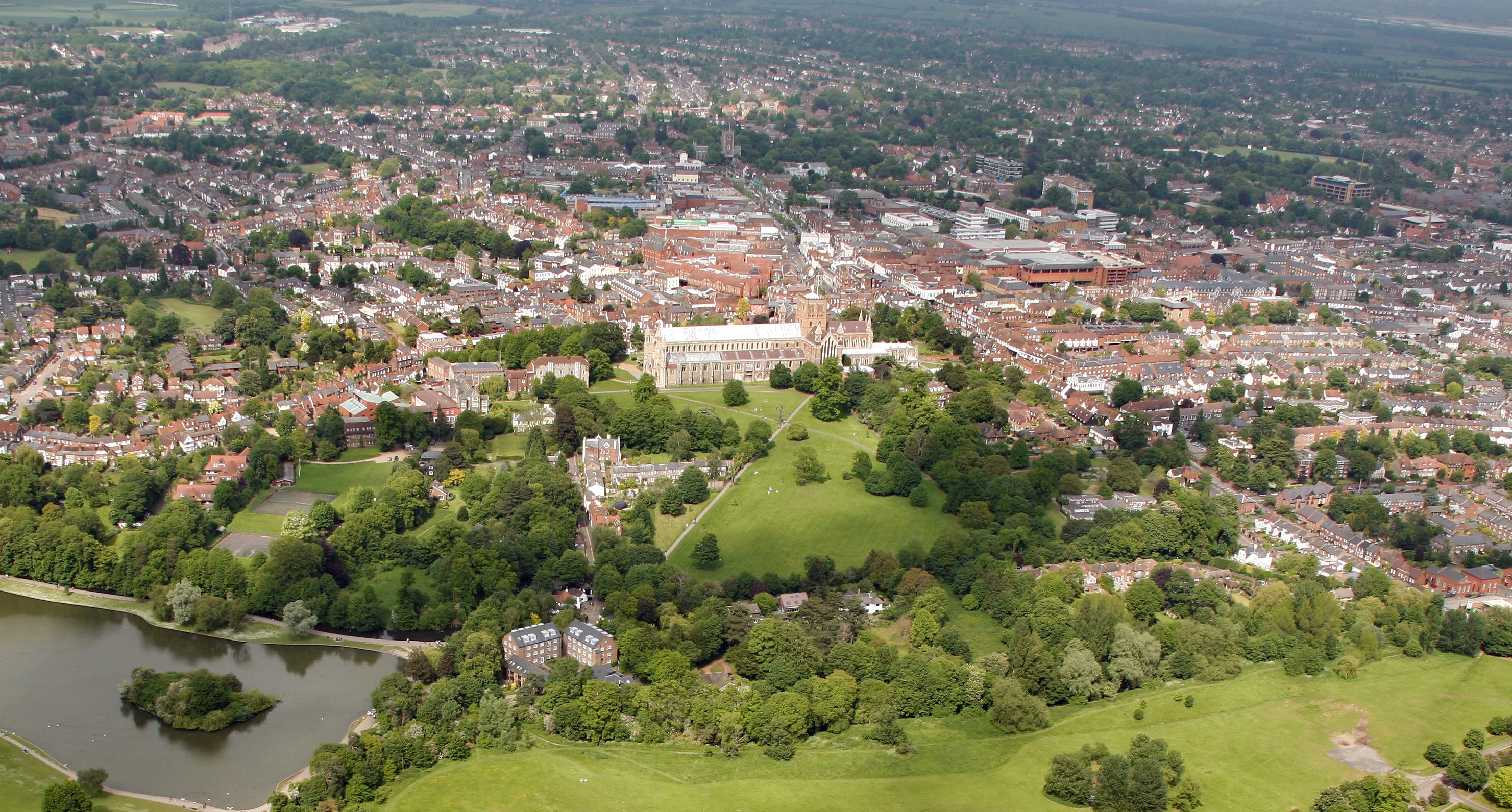 St Albans District from the air