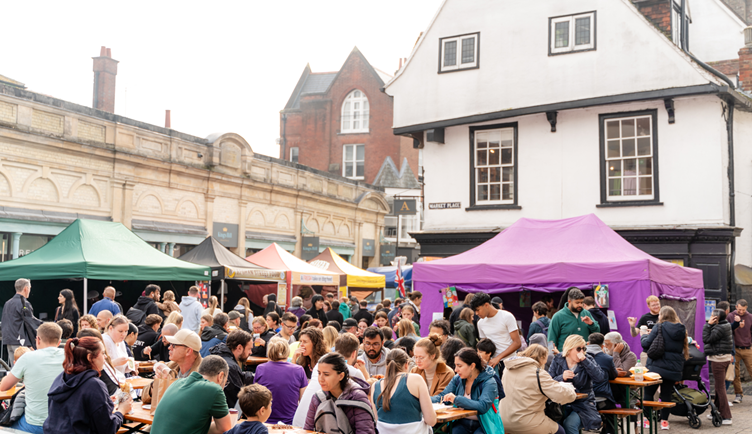 A 2024 street event in St Albans