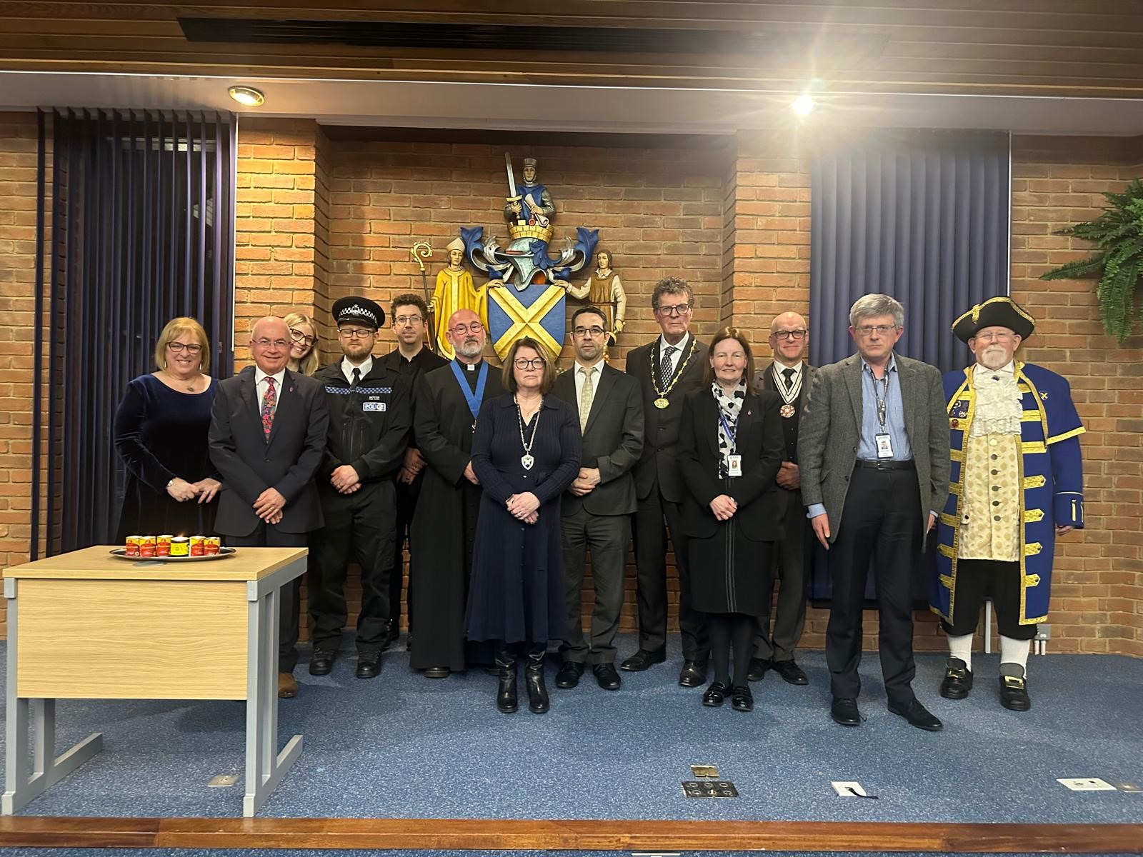 Guests at the Holocaust Memorial Day service