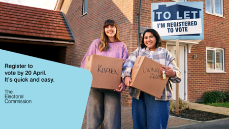 Register to vote poster