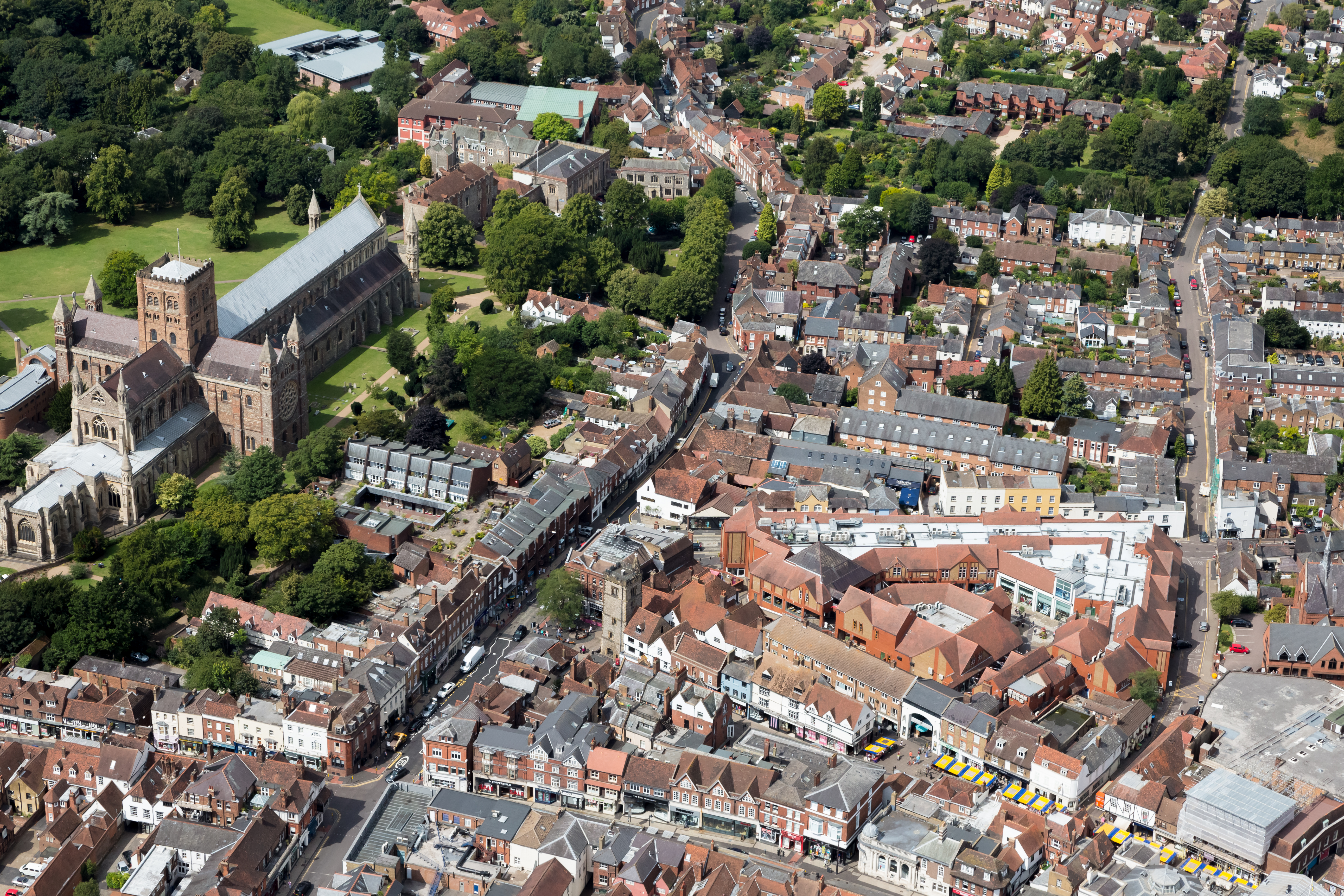 Aerial image of St Albans