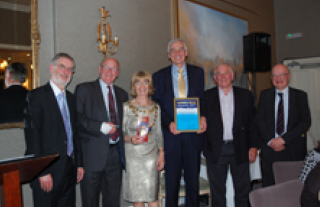 Volunteers from St Albans Signal Box Preservation Trust, winner of the Mayor’s Recognition Award, pictured with Cllr Leonard, the Mayor of the City and District of St Albans