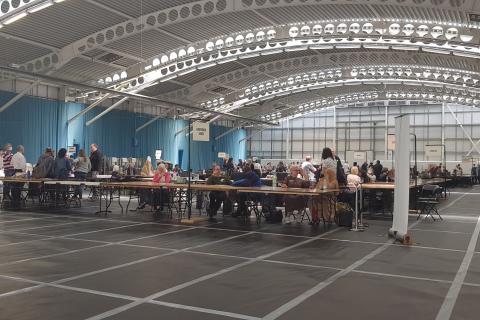 the count taking place