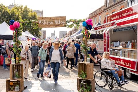 Scene from last year's St Albans Feastival