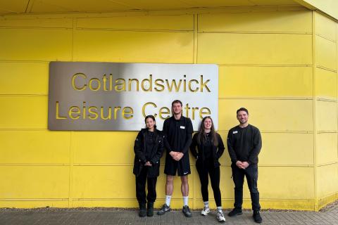 Staff at the Cotlandswick Leisure Centre