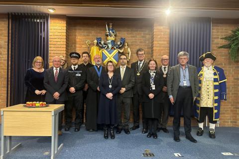 Guests at the Holocaust Memorial Day service