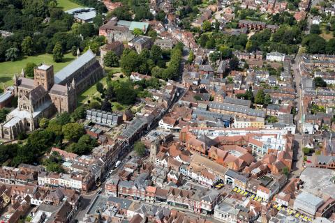 Aerial image of St Albans