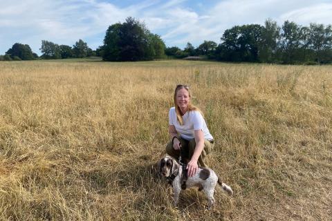 Cllr Helen Campbell at Nomansland Common